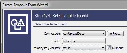 7.5-Inserir documentos. Crie o ficheiro gerir.php Painel Dados, seleccionar Developer Toolbox.