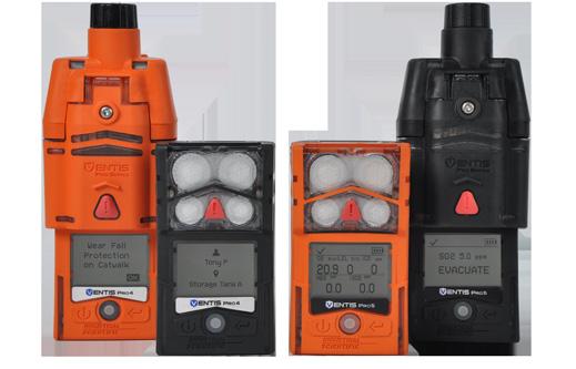 Monitor Multigás Ventis Pro Series Configurações de sensores flexíveis para até cinco gases Leituras de gás e alarmes compartilhados entre detectores conectados em rede wireless Disponível em versões