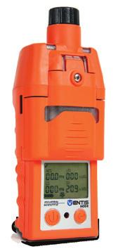 Monitor Multigás Ventis MX4 Disponível em versões com ou sem bomba de sucção Detecção de até quatro gases com uma ampla variedade de sensores Detectores na cor preto ou laranja, sendo este último