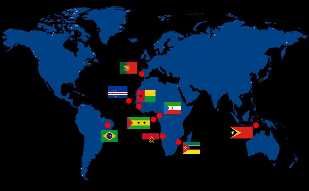 Quem Somos? Uma Comunidade Abrangente de Povos Potencialmente Sustentável 9 Países Membros (Angola/Brasil/Cabo Verde/Guiné-Bissau/Guiné Equatorial Moçambique/Portugal/S.