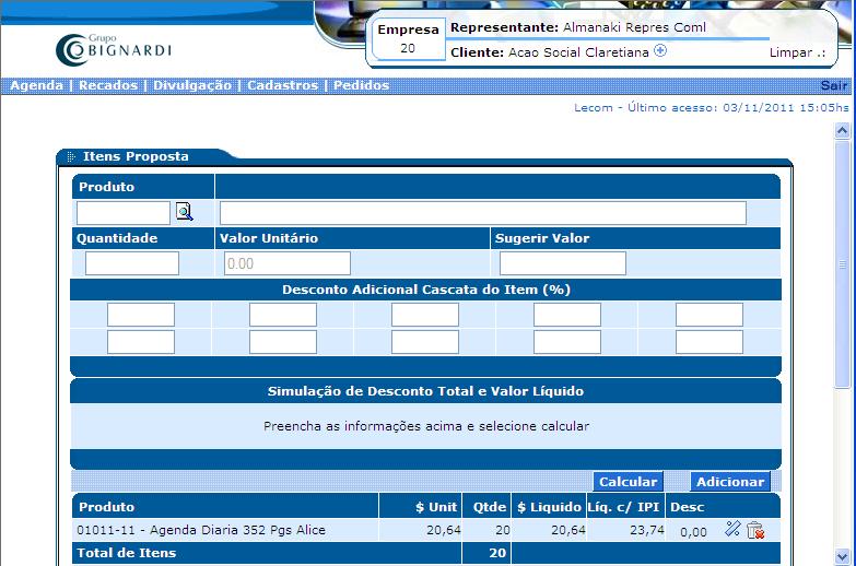 Caso o usuário continue com a modificação da condição de pagamento, o sistema irá recalcular todos os itens (caso existam) do pedido para os novos preços baseados na nova condição de Pagamento.