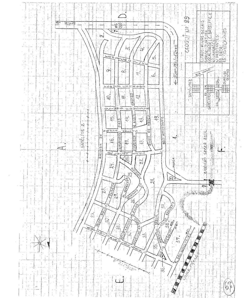 Anexo 6: Mapa do bairro Satélite II, integrante da Área Experimental do estudo, município