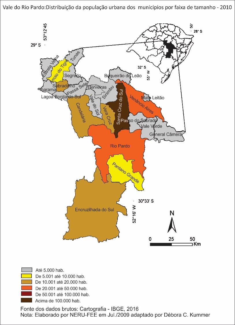 107 Figura 2: VRP: Distribuição da população urbana dos municípios por faixa de tamanho 2000 Figura 3: VRP: Distribuição da população urbana dos municípios por faixa