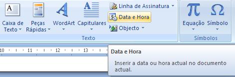 Numeração de Página A opção Formatar Números de Página dá acesso à formatação da numeração: Poderemos: Formato do número.