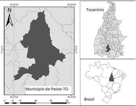 Tocantins), no extremo sul do Estado, sendo cortada pela rodovia TO 280. Limita-se com os municípios: Gurupi, Sucupira, São Valério, Paranã e Alvorada.