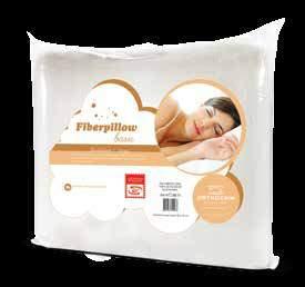 TRAVESSEIRO LINHA SOFTPILLOW Uma linha básica que preserva a sensação de conforto e maciez dos travesseiros Orthocrin a partir de flocos de espuma selecionados.