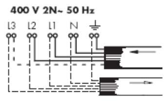 28 H3-72-01 4.3.4 Ligação combinada Importante! Para a ligação de um segundo aparelho (p. ex.