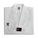 403R 90-100 FATO TAEKWONDO JC Fato de Taekwondo homologado pela WTF Material leve, durável e respirável Disponível com gola branca Tamanhos 100cm a 200cm Ref.