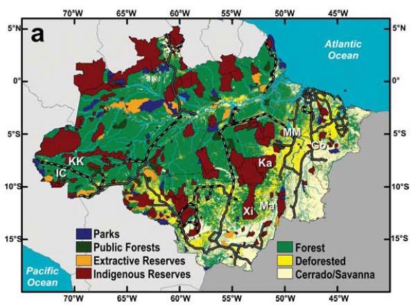 A questão agrária brasileira no contexto das mudanças climáticas Fonte: Nepstad,
