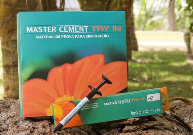 22 MASTER CEMENT TRY IN Material de Prova para Cimentação CORES DISPONÍVEIS Para a simulação cromática dos cimentos resinosos MASTER CEMENT LC e MASTER