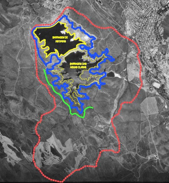 (Fonte: instituto Geográfico Português - IGP) Figura 2 Área de estudo A área de estudo corresponde à área onde se poderão fazer sentir impactes directamente relacionados com o projecto do alteamento