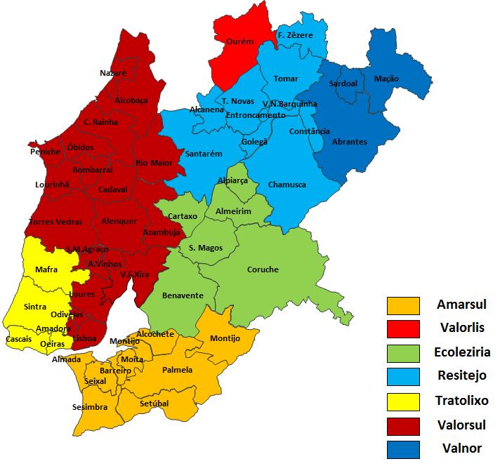 AMBIENTE REOT LVT 2017 Seixal CM Seixal 50-100% 50-100% 20-50% Sesimbra CM Sesimbra N/D 5-20% 5-20% Setúbal N/D N/D N/D Águas do Ribatejo N/D 5-20% 5-20% EPAL 0-5% 0-5% 0-5% Águas para abastecimentos