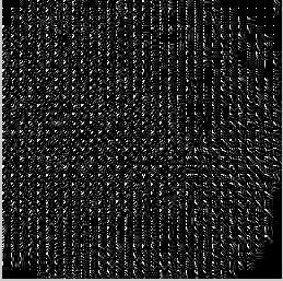 70 Figura 52 - Imagem após a aplicação da transformada do Cosseno (blocos de tamanho 8x8) Os coeficientes da DCT foram quantificados por zona, utilizando uma máscara como a mostrada na Figura 53(a).