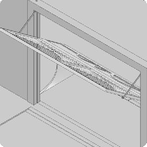 caso esteja usando ferragem de tração modelo P o perfil deve ultrapassar 20cm do topo do portão).