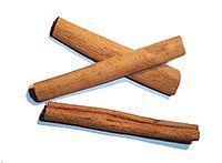 A canela é a especiaria obtida da parte interna da casca do tronco da caneleira.