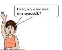 Exemplos: 1) Ed é feliz. 2) João estuda. 3) Zambeli é desdentado Não são proposições frases onde você não consegue julgar, se é verdadeira ou falsa, por exemplo: 1) Vai estudar?