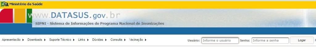 Relatório. Para acessar o SIPNI Web, o operador deverá digitar no navegador da internet (preferencialmente Google Chrome), o endereço http://sipni.datasus.gov.