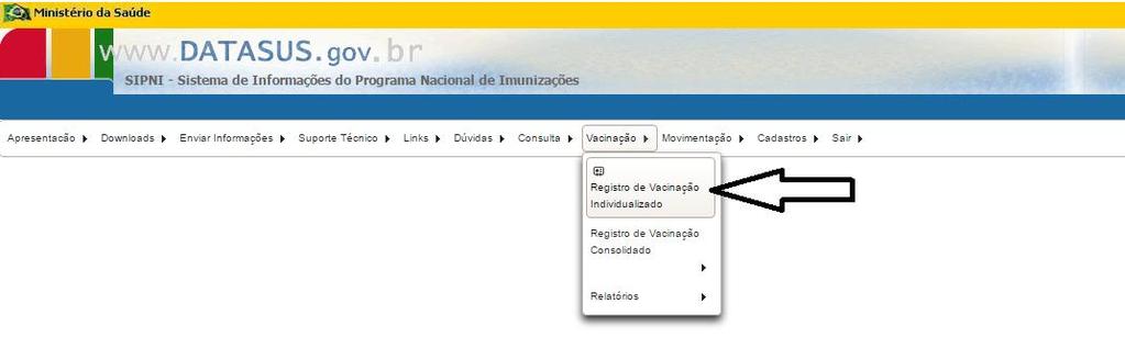 . Tela 25 Observação: Todos os vacinados cadastrados no SIPNI Desktop foram exportados para o SIPNI Web. A unidade terá acesso a todos pacientes cadastrados no Brasil.
