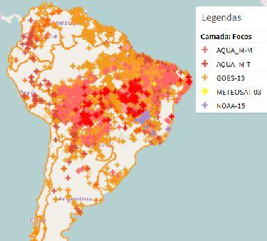 próximos a uma área ambiental nas ultimas 6 horas e a