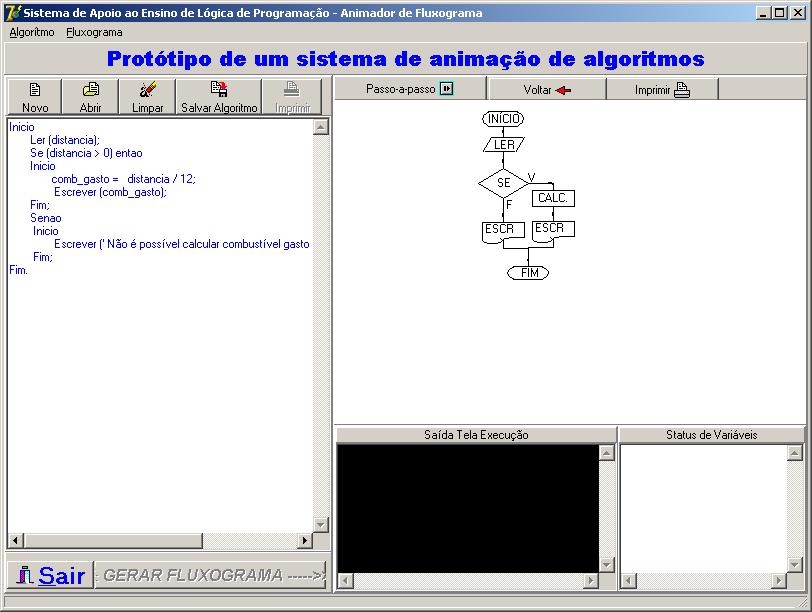 34 Figura 16 Tela do aplicativo de Gilberto Freitas 2.5.5 O aplicativo CIFluxProg Santiago e Dazzi (2004) apresentaram o CIFluxProg escrito em C++. Consiste de dois programas distintos.