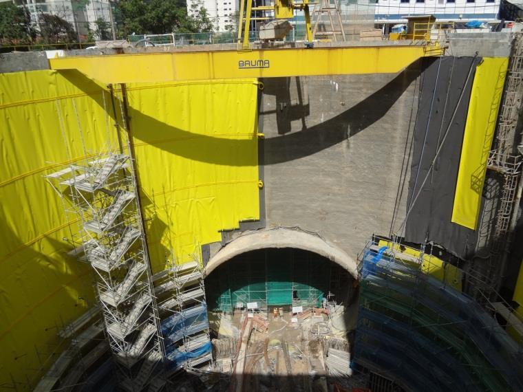 LINHA 5: ESTAÇÃO KLABIN - 2015 Túnel convencional e poço circular