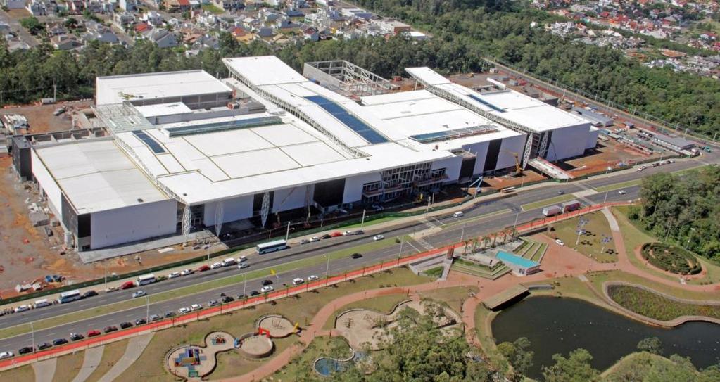 9.3 Novos Shopping Centers ParkShoppingCanoas: mais perto da inauguração A construção do ParkShoppingCanoas está progredindo e sua inauguração está marcada para novembro de 2017.