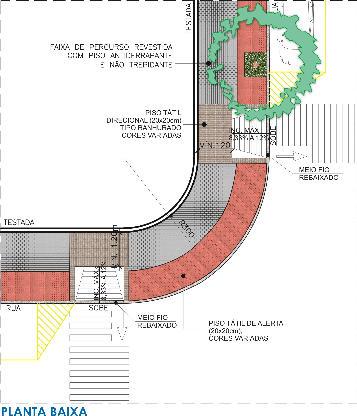 Quando não houver espaço suficiente para a existência da rampa com inclinação adequada e faixa de percurso de no mínimo