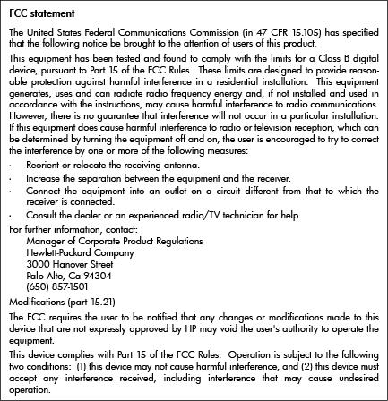Declaração da FCC Aviso aos usuários da Coreia Declaração de conformidade com a norma VCCI (Classe B) para
