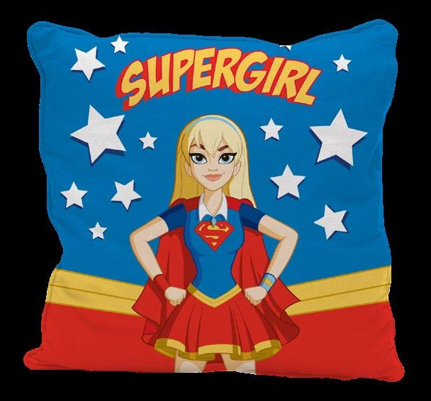 41244 CAPA ALMOFADA POLIÉSTER WB HG SUPERGIRL FD