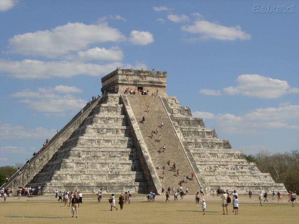 Os maias elaboraram o calendário cíclico em períodos de 52 anos Sistema numérico que incluía zero, com desenvolvimento da matemática e astronomia.