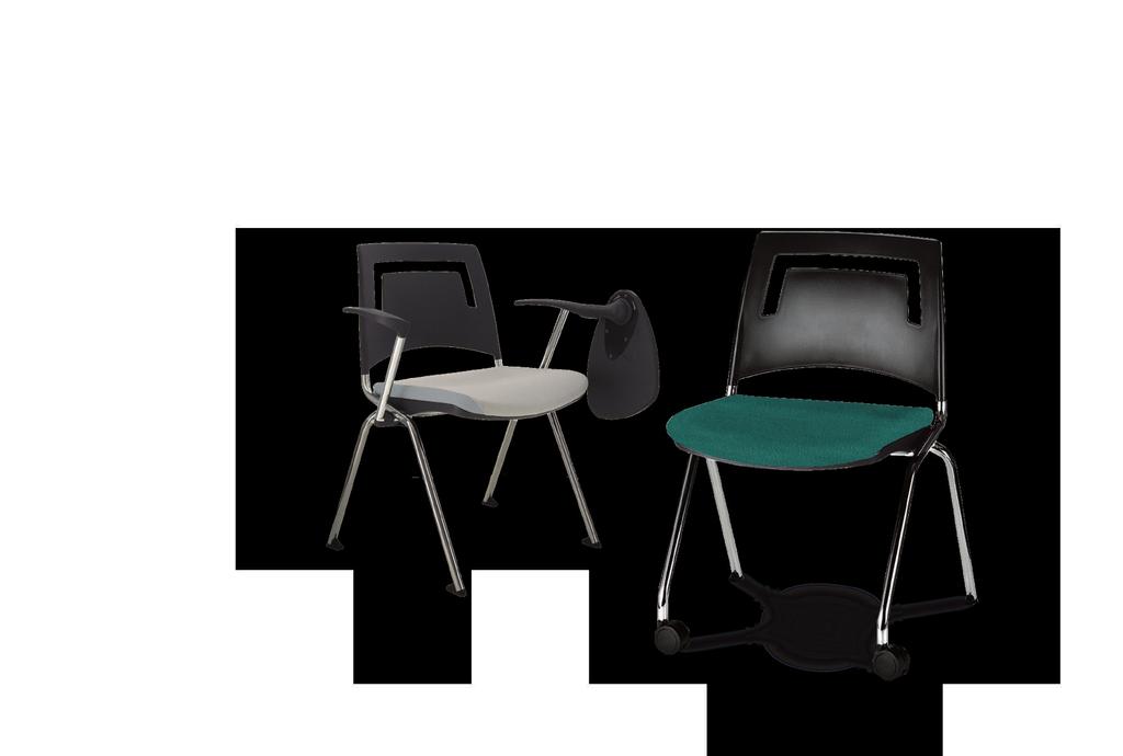 Fly Sinônimo de flexibilidade, a Fly é a cadeira desenvolvida para solucionar os problemas de espaços com alto fluxo de pessoas e mudanças constantes de layouts.