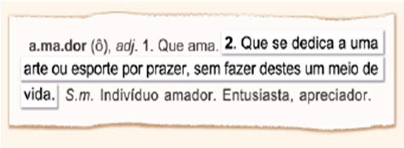 amar, ama demais o que faz, está