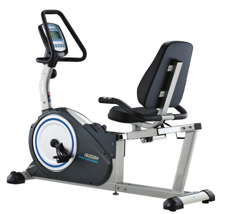 Athletic Professional 1600BH Monitor em LCD com Multifunções Scan, Time, Speed, Distance, Calories, Pulse e RPM.