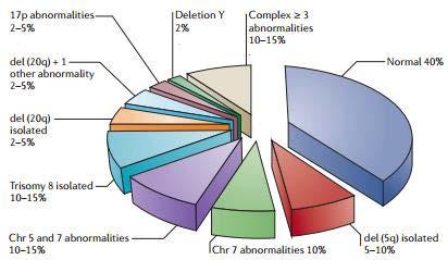 14 Figura 1. Frequências das alterações cromossômicas mais comuns em SMD (RAZA, GALILI, 2012). Figura 2.