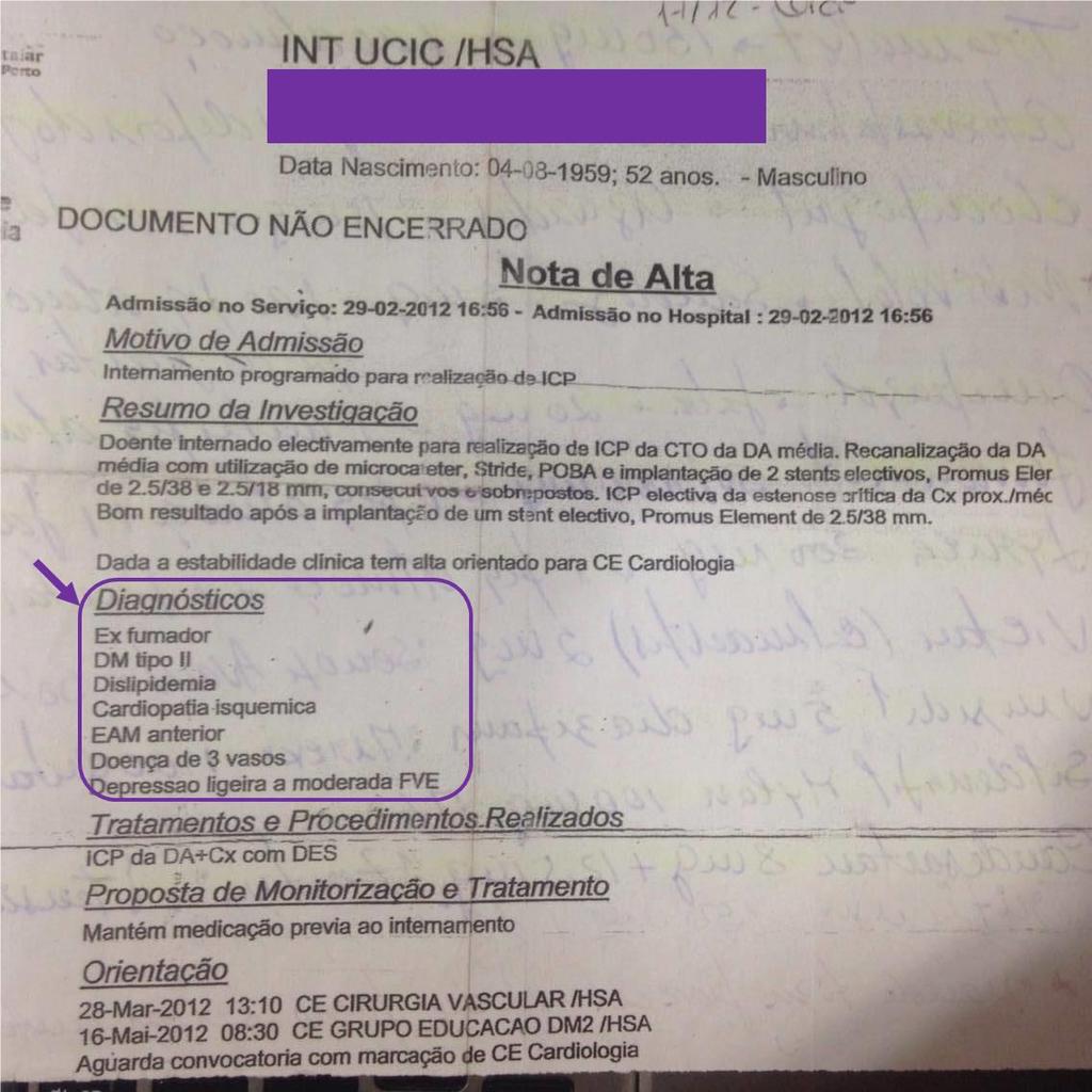 ANEXO 26 - Nota de alta dada ao senhor AA após a recanalização das