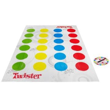 Jogo TWISTER: Pode ser adquirido em lojas especializadas ou feito com as