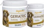 FASES DA VIDA GERIATRIC DOG GERIATRIC DOG é um suplemento mineral, proteico, vitamínico e aminoácido indicado para cães idosos.
