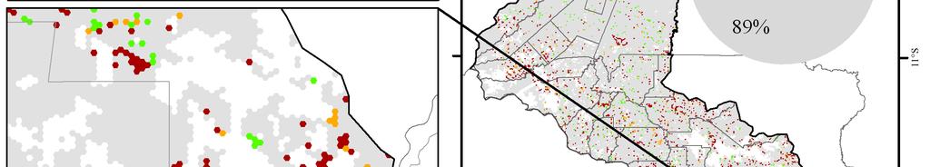 visualizados os poucos fragmentos de floresta isolados em meio a áreas de pastagem (Figura 2).