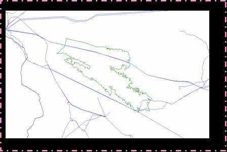 Figura 7-Interferência do Sistema de Transmissão existente e as Unidades de Conservação A Figura 8 apresenta o detalhe do Parque Nacional da Serra da Canastra cortado pela LT Jaguara- Pimenta LT2 da