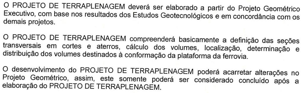 Terraplenagem Especificação