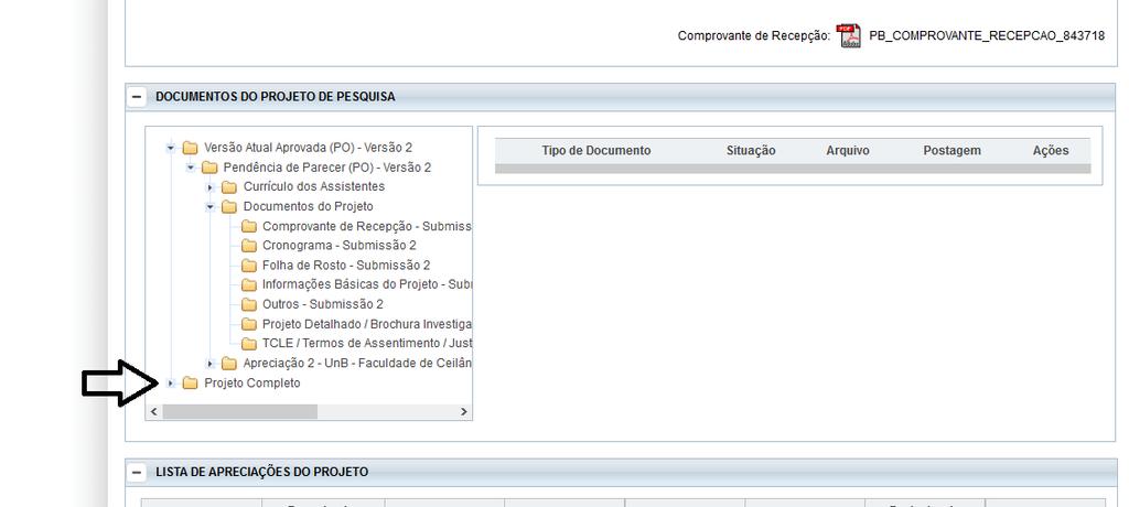 4- Localize a pasta de APRECIAÇÃO, geralmente esta pasta está na última pasta da lista - chamada de projeto completo ou projeto original.