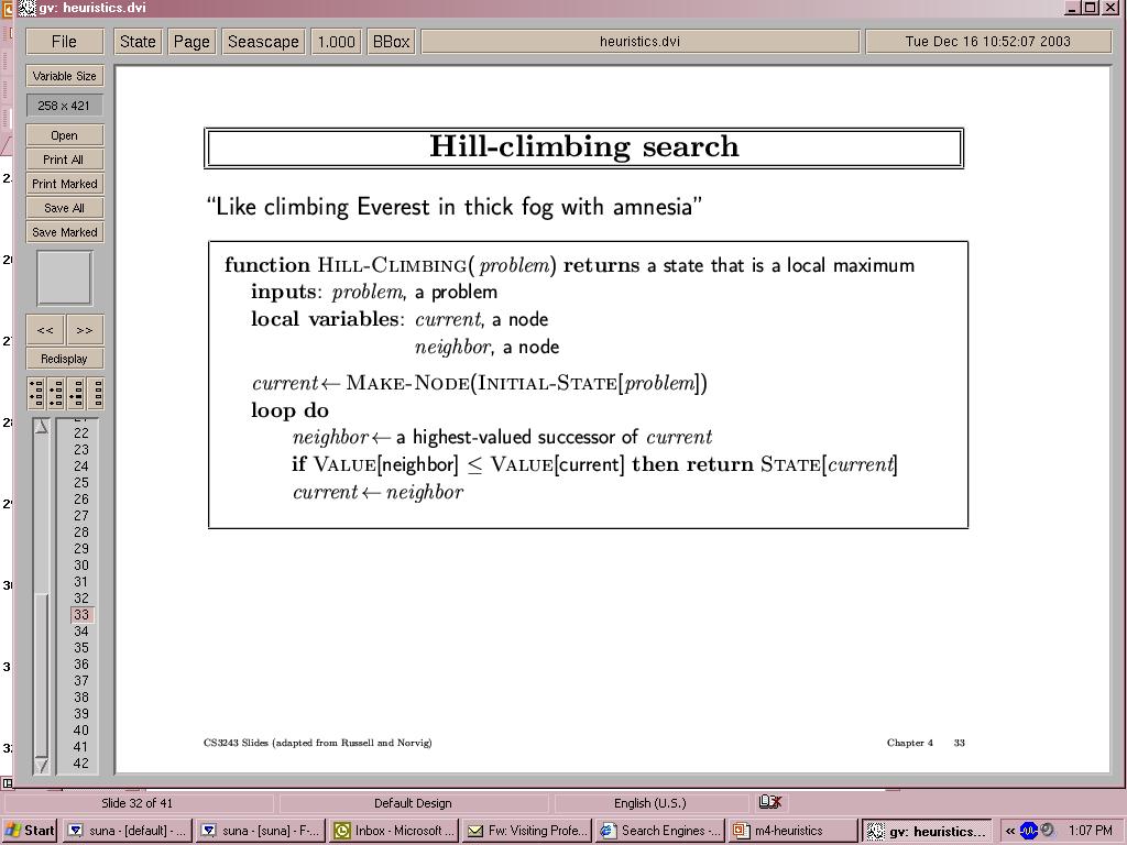 Hill-climbing É como subir o Evereste