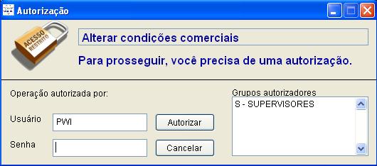 Além disso, algumas ações no sistema Volpe só podem ser executadas através da digitação da senha.