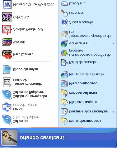 INFORMÁTICA e uma janela com os nomes dos usuários do computador será exibida para que a troca de usuário seja feita.