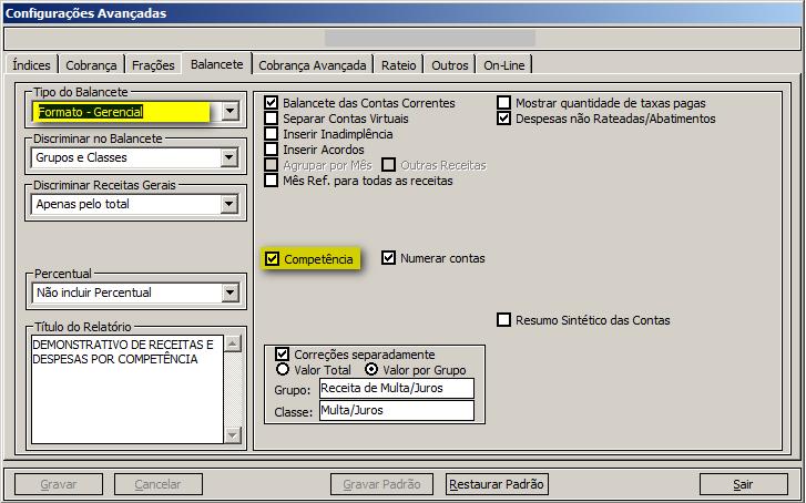 (Diferencial Corporate) Para os clientes que utilizam o balancete Formato Gerencial por competência, ao realizar os lançamentos de contas a receber e contas a pagar será obrigatório informar a conta