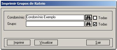 16. Relatório dos Grupos de Rateio Disponível relatório das unidades por grupo de rateio. Como fazer: 1- Acesse o menu: Relatórios/ Cadastros/ Grupo de Rateio.