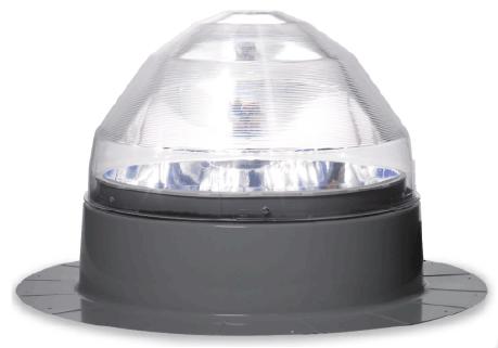 Desenvolvido para introduzir de maneira eficiente a luz solar através de um domo prismático com filtro UV, este equipamento conduz a luz exterior até o interior por meio de tubos especiais de