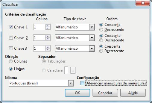 Informática LibreOffice Writer Prof. Márcio Hunecke Fórmulas: insere fórmulas matemáticas em uma linha ou coluna (pode-se iniciar o processo teclando = dentro da célula.