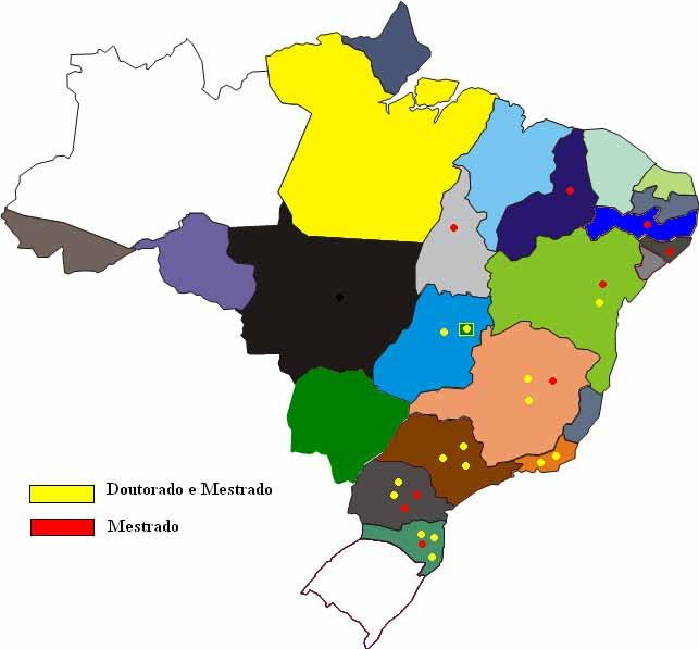 MELHORAMENTO GENÉTICO NA PÓS-GRADUAP GRADUAÇÃO Região Norte Mestrado: UFT - 3* Região Nordeste Mestrado: UFRPE - 3 UFAL - UESC (BA) - 3 FUFPI -3 Doutorado/Mestrado: UFRB - Região Centro-Oeste