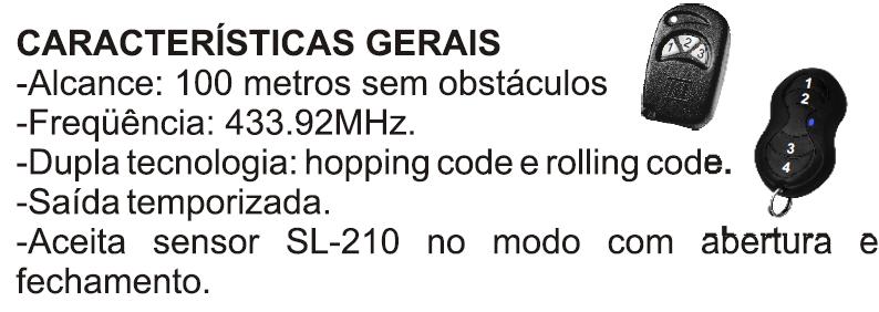 RECEPTORES RECEPTOR MULTIFUNCIONAL PROGRAMÁVEL AC-100 1- PROGRAMAÇÃO DE SENSORES E CONTROLES REMOTOS: Esse receptor aceita sensores de abertura sem fio e sensores infravermelho sem fio na freqüência